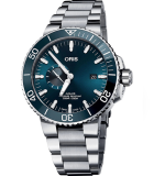 Aquis Small Second Date Blue Dial