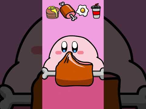 Kirby Emoticon MUKBANG  #animation #eatingshow #shots