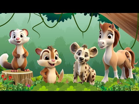 Happy Animal Moments: Stoat, Hyena, Horse, Monkey | Animal Sounds